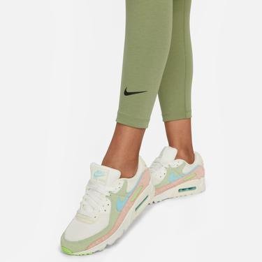  Nike Sportswear Classic High Rise 7/8 Kadın Yeşil Tayt
