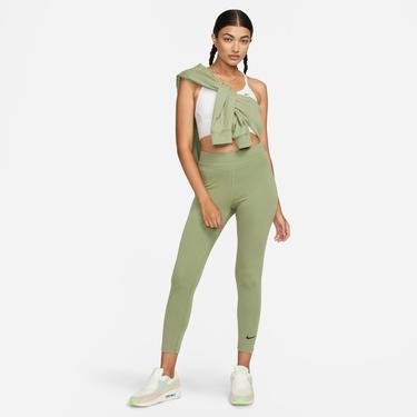  Nike Sportswear Classic High Rise 7/8 Kadın Yeşil Tayt