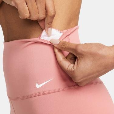  Nike One Dri-FIT High Rise 18 cm Short Kadın Pembe Tayt