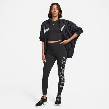  Nike Sportswear Classic High Rise Kadın Siyah Tayt