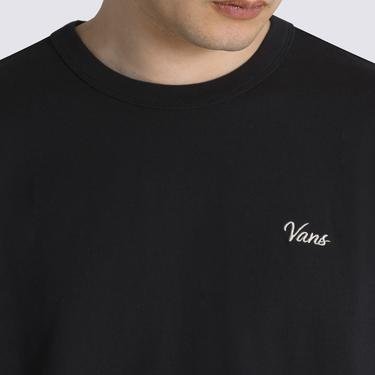  Vans Flaming Skull Washed Erkek Siyah T-Shirt