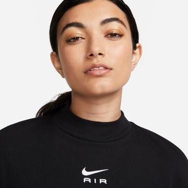  Nike Sportswear Air Crop Top Kadın Siyah T-Shirt