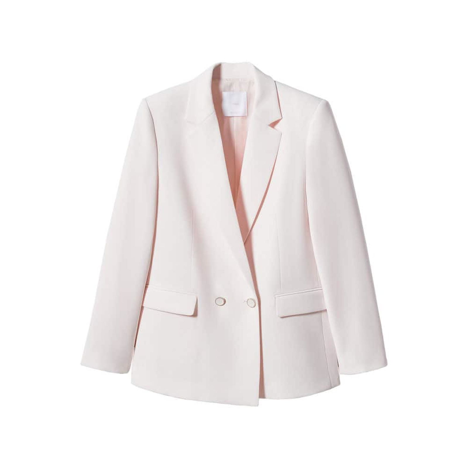 Mango Kadın Düğmeli Kumaş Blazer Ceket Ten Rengi