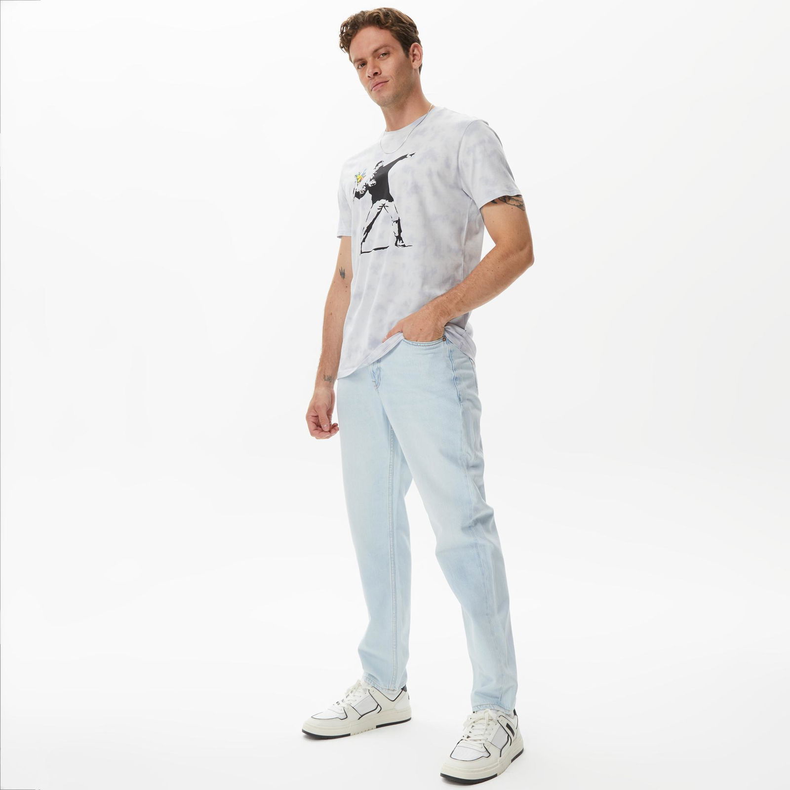 Guess Drake Erkek Mavi Jean