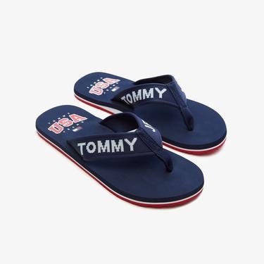  Tommy Jeans Flip Flop Logo Tape Erkek Lacivert Terlik