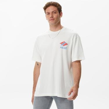  Lee Loose Fit Erkek Beyaz T-Shirt