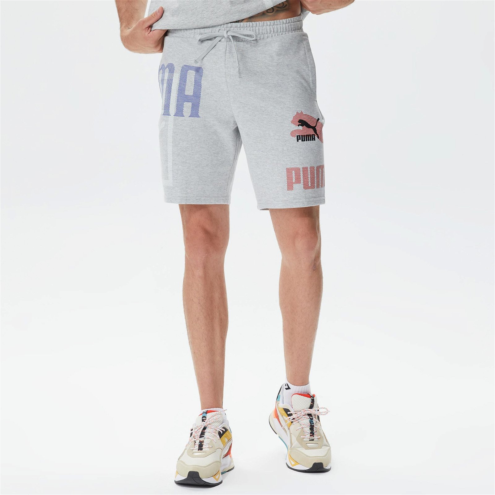 Puma Classics GEN. Shorts 8" Erkek Gri Şort