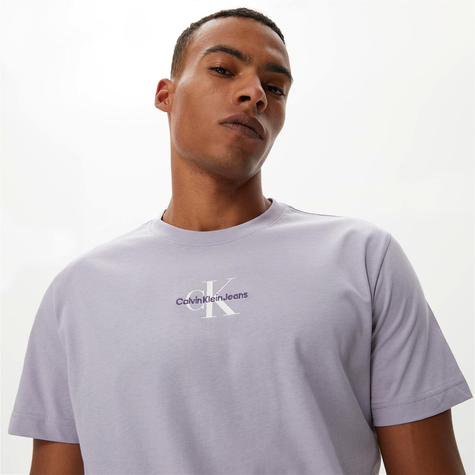 Calvin Klein Monologo Regular Lila Erkek T-Shirt