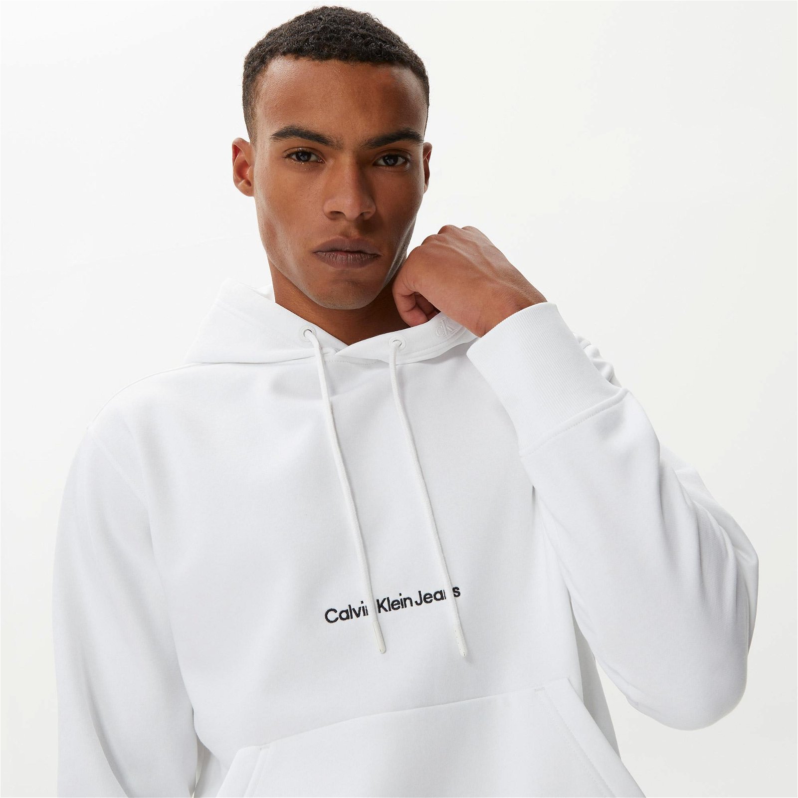 Calvin Klein Institutional Beyaz Erkek Sweatshirt