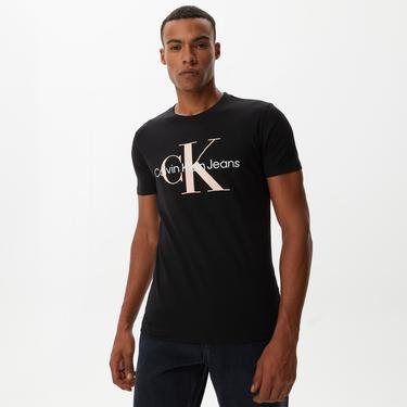  Calvin Klein Seasonal Monologo Siyah Erkek T-Shirt