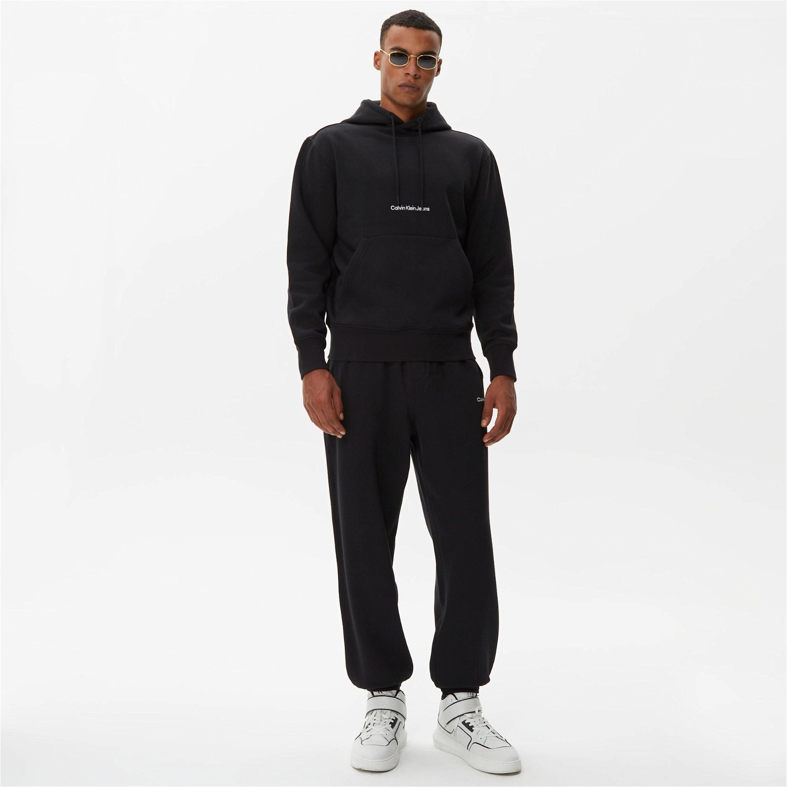 Calvin Klein Institutional Siyah Erkek Sweatshirt