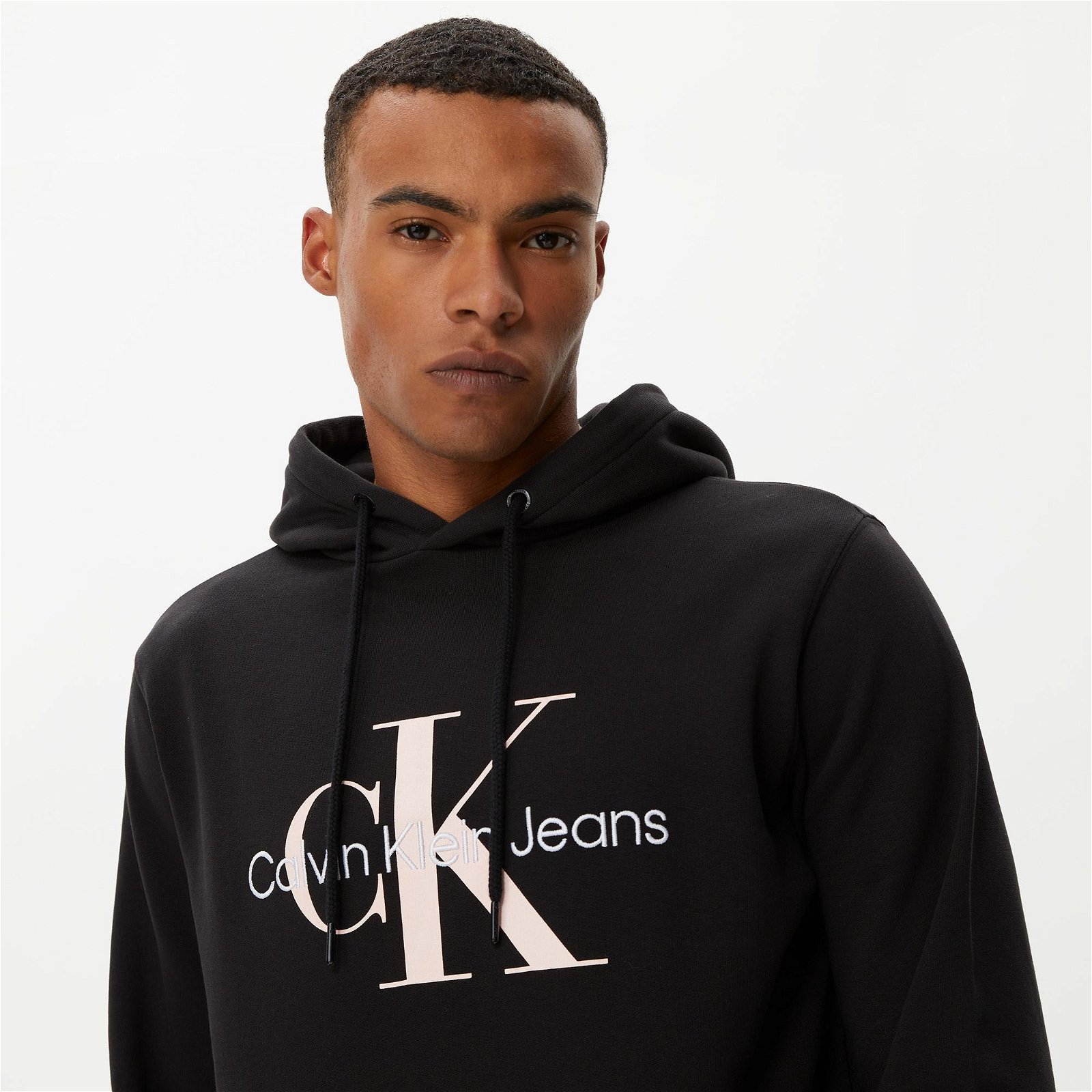 Calvin Klein Seasonal Monologo Regular Siyah Erkek Sweatshirt