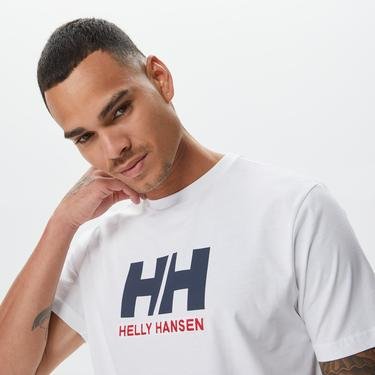  Helly Hansen Hh Logo Erkek Beyaz T-Shirt