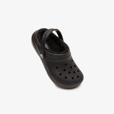  Crocs Classic Lined Clog Çocuk Siyah Terlik