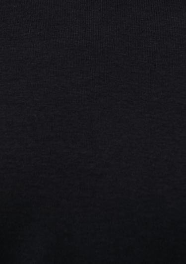  Mavi Bisiklet Yaka Siyah Basic Tişört Fitted / Vücuda Oturan Kesim 06605902
