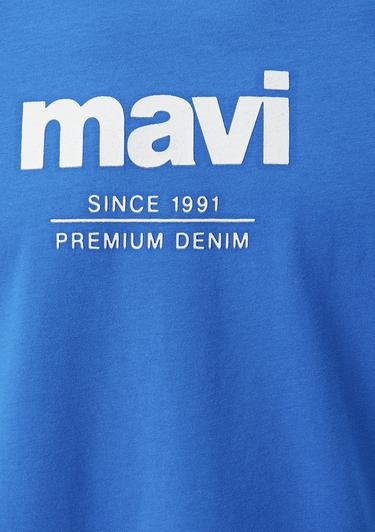 Mavi Since 1991 Baskılı Mavi Tişört Regular Fit / Normal Kesim 066849-70913