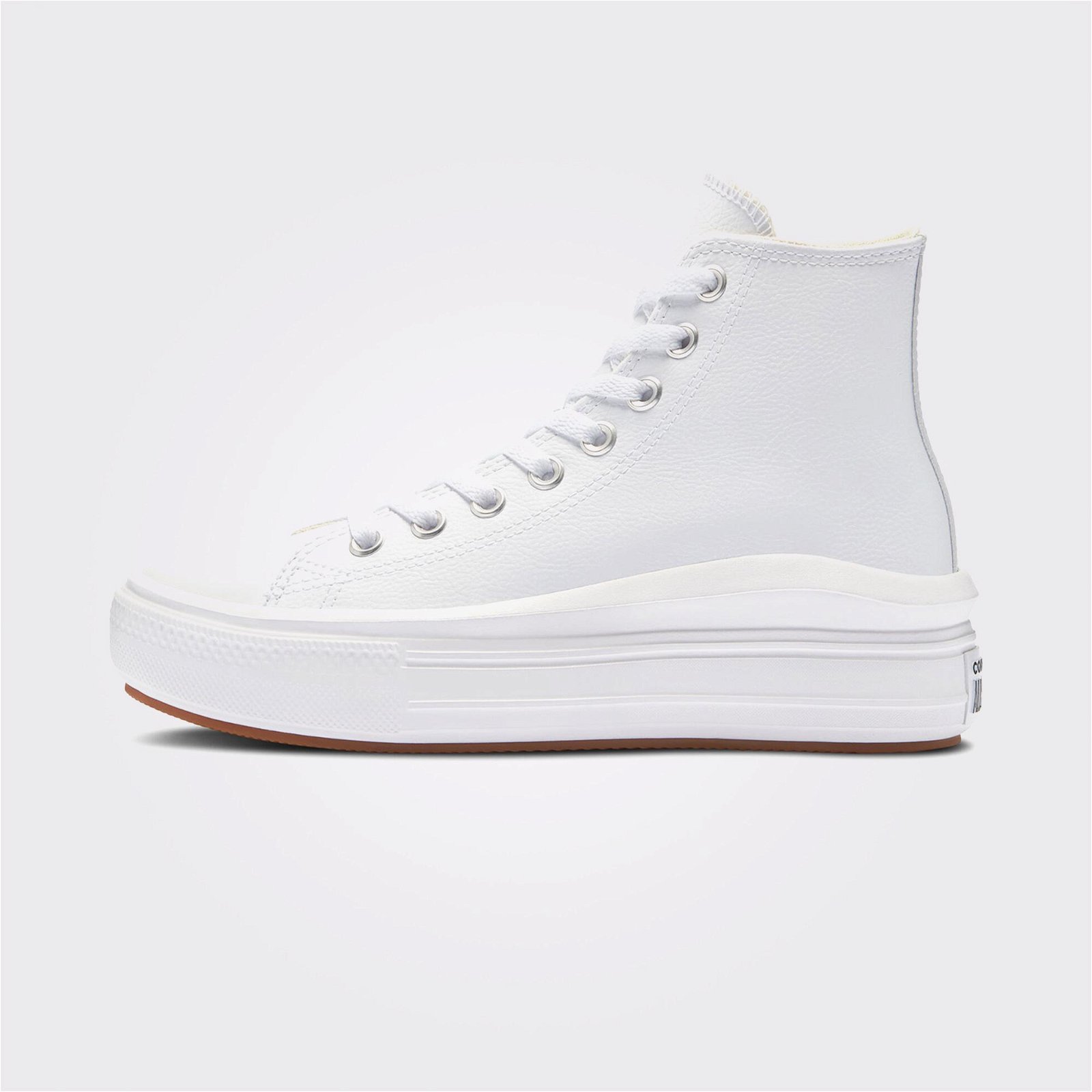 Converse Chuck Taylor All Star Move Platform Foundational Leather Kadın Beyaz Sneaker
