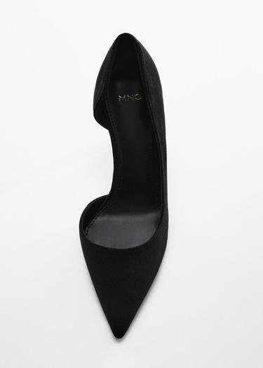  Mango Kadın Asimetrik Topuklu Ayakkabı Siyah