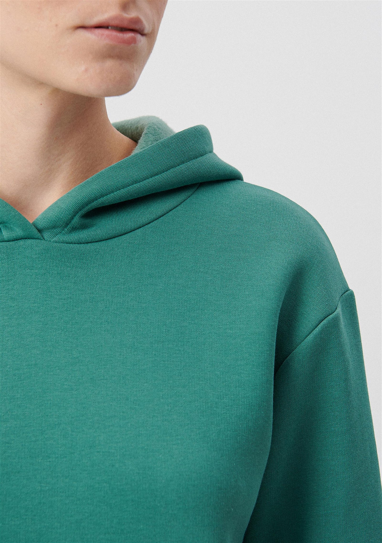 Mavi Kapüşonlu Yeşil Basic Sweatshirt 167299-71870