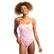 Swimsuit U Back Allover Kadın Turuncu Yüzücü Mayosu 005950390