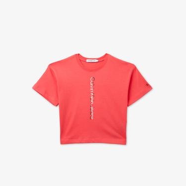  Calvin Klein Hero Logo Kırmızı Çocuk T-Shirt