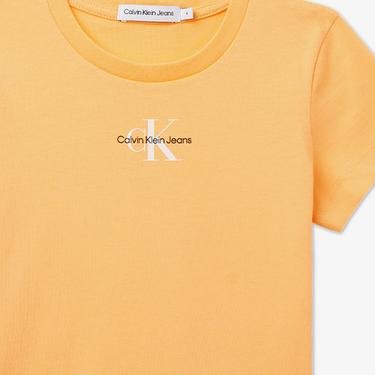  Calvin Klein Micro Monogram Turuncu Çocuk Sweatshirt