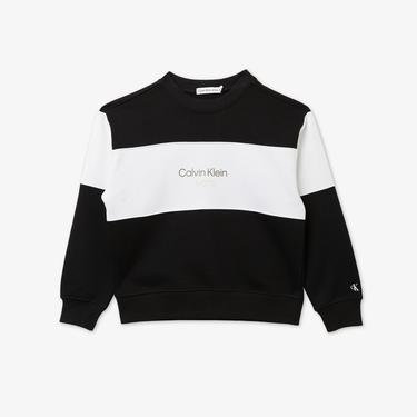  Calvin Klein Color Block Set Siyah Çocuk Sweatshirt
