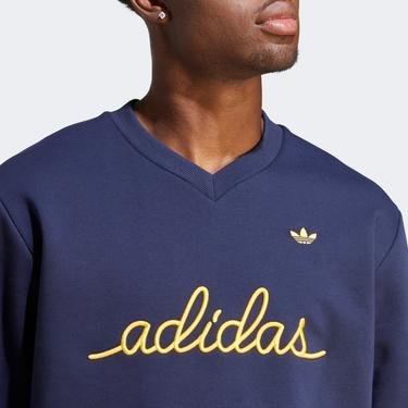  adidas Nice Embroidered Erkek Lacivert Sweatshirt
