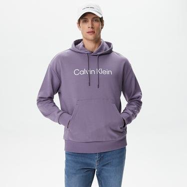  Calvin Klein Hero Logo Comfort Mor Erkek Sweatshirt