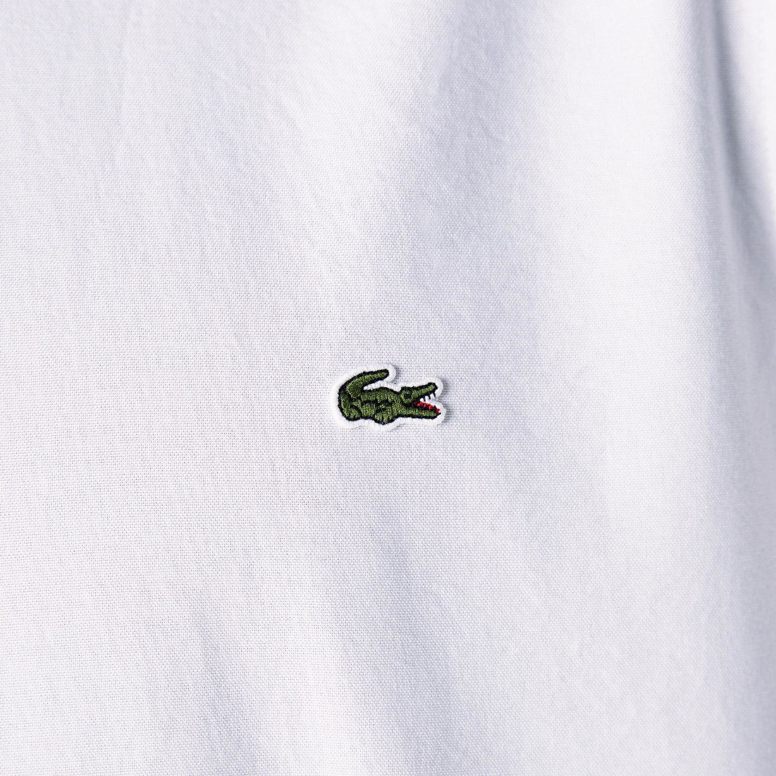 Lacoste Erkek Slim Fit Düğmeli Yaka Beyaz Gömlek