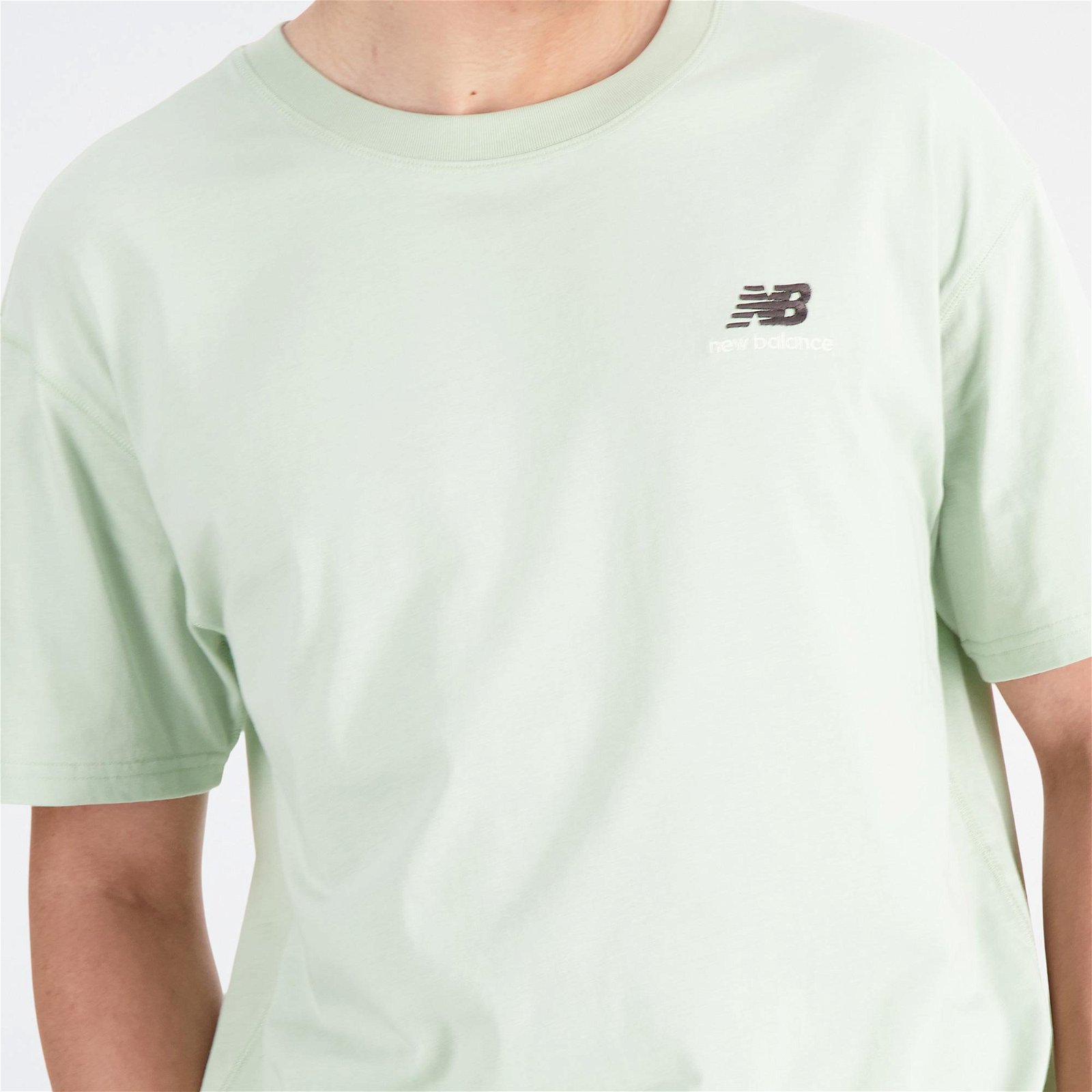 New Balance Uni-ssentials Cotton Unisex Yeşil T-Shirt