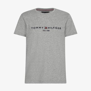  Tommy Hilfiger Erkek Gri T-Shirt