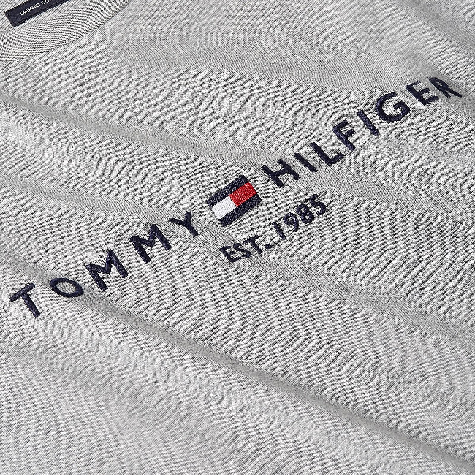 Tommy Hilfiger Erkek Gri T-Shirt