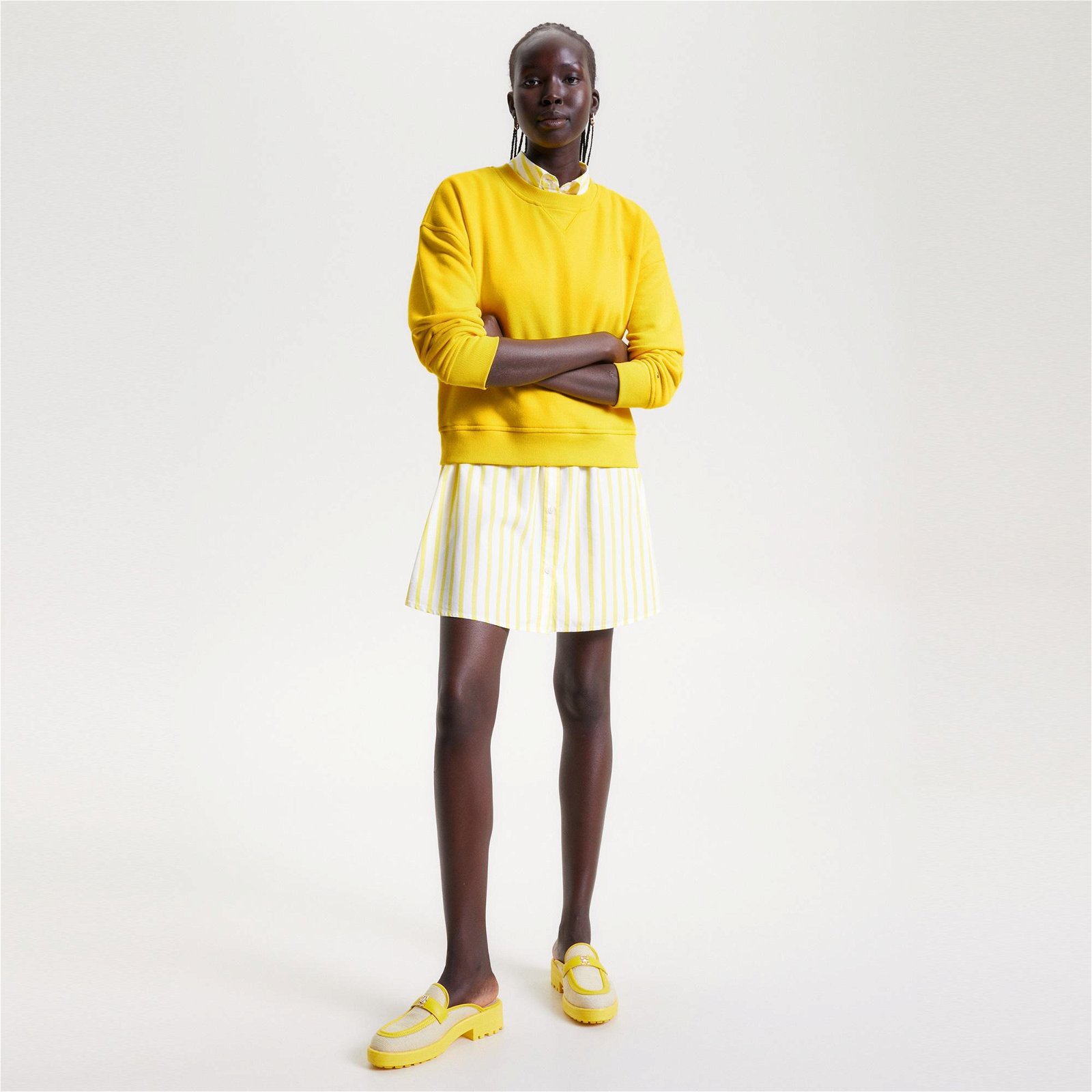 Tommy Hilfiger Kadın Sarı Sweatshirt