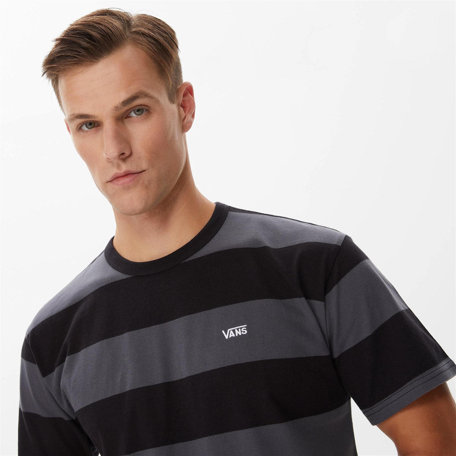 Vans Comfycush Stripe Knit Erkek Siyah T-Shirt