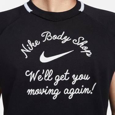  Nike Dri-Fit Fleece Top Erkek Siyah Kolsuz T-Shirt