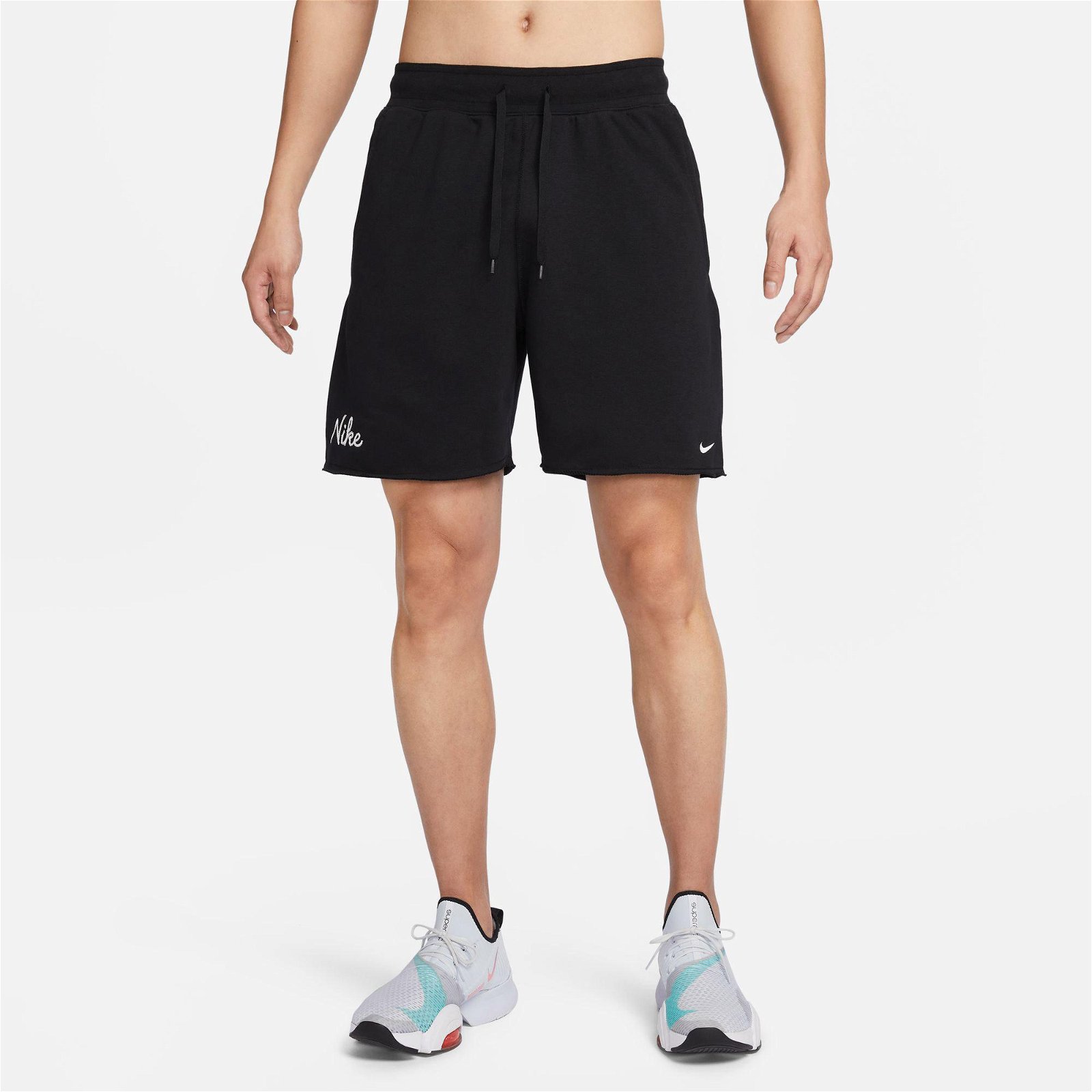 Nike Dri-Fit Fleece Erkek Siyah Şort