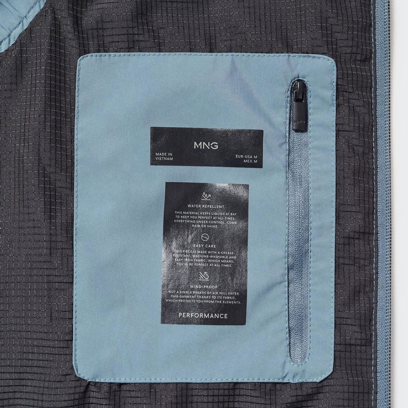 Mango Erkek Water Repellent Teknik Yelek Petrol Mavisi