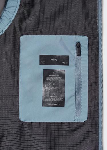  Mango Erkek Water Repellent Teknik Yelek Petrol Mavisi