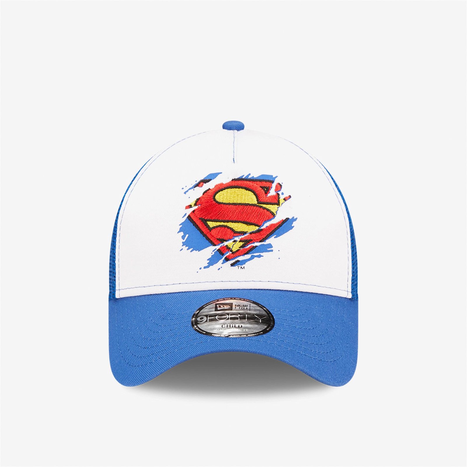 New Era Superman White Child A-Frame Unisex Beyaz Şapka