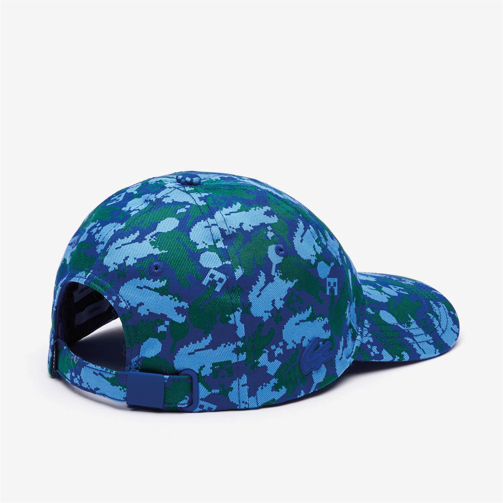 Lacoste X Minecraft Unisex Desenli Mavi Şapka