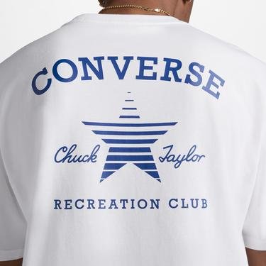  Converse Go-To Double Sided Rec Club Unisex Beyaz T-Shirt
