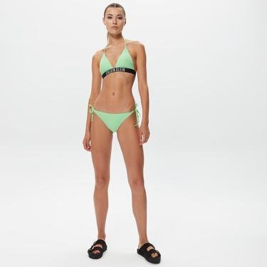  Calvin Klein Triangle-Rp Kadın Yeşil Bikini Üstü