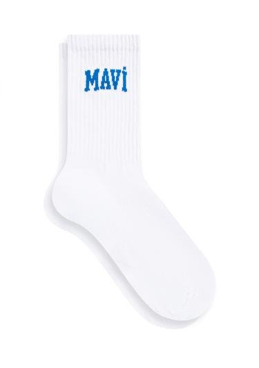  Mavi Mavi Logo Baskılı 3lü Soket Çorap Seti 1912068-620