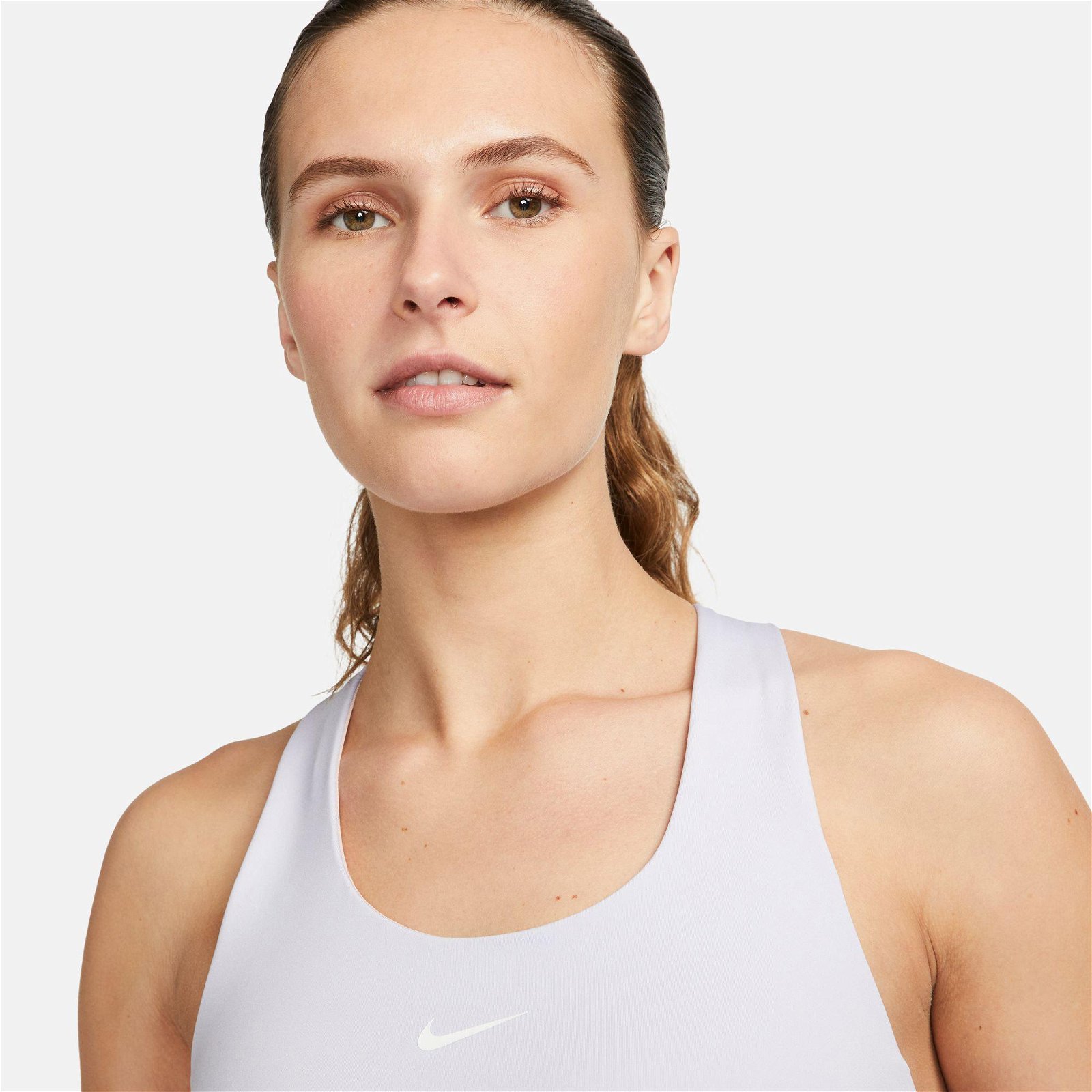 Nike Dri-Fit Swoosh Tank Kadın Mor Kolsuz T-Shirt
