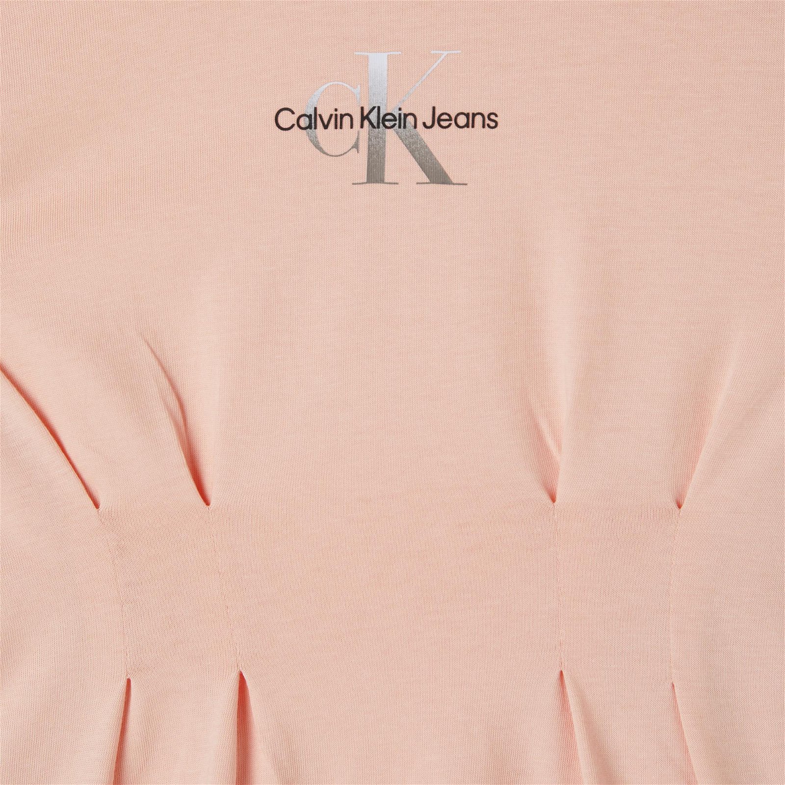 Calvin Klein Monogram Gradient Pembe Çocuk T-Shirt