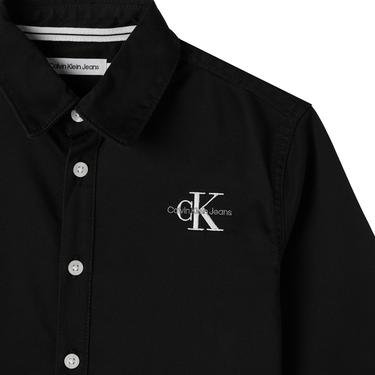  Calvin Klein Archival Cutseam Siyah Çocuk Gömlek