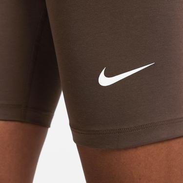  Nike Sportswear Classic High Rise 20 cm Short Kadın Kahverengi Tayt