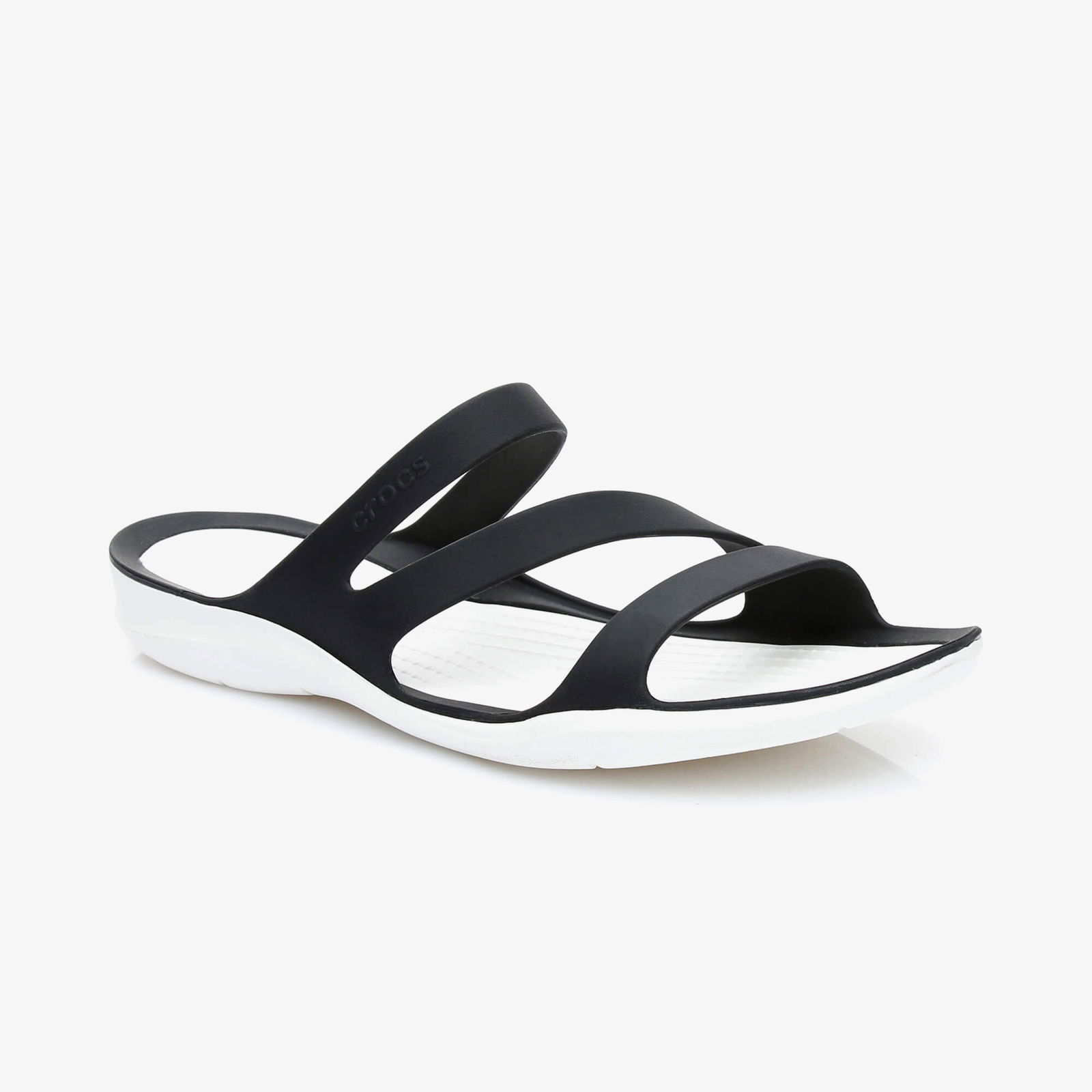 Crocs Swiftwater Kadın Siyah-Beyaz Terlik