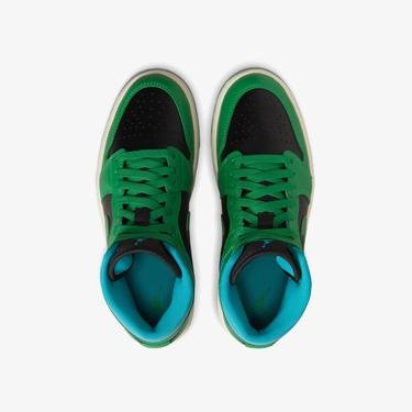  Jordan Air 1 Mid Turuncu - Yeşil Spor Ayakkabı
